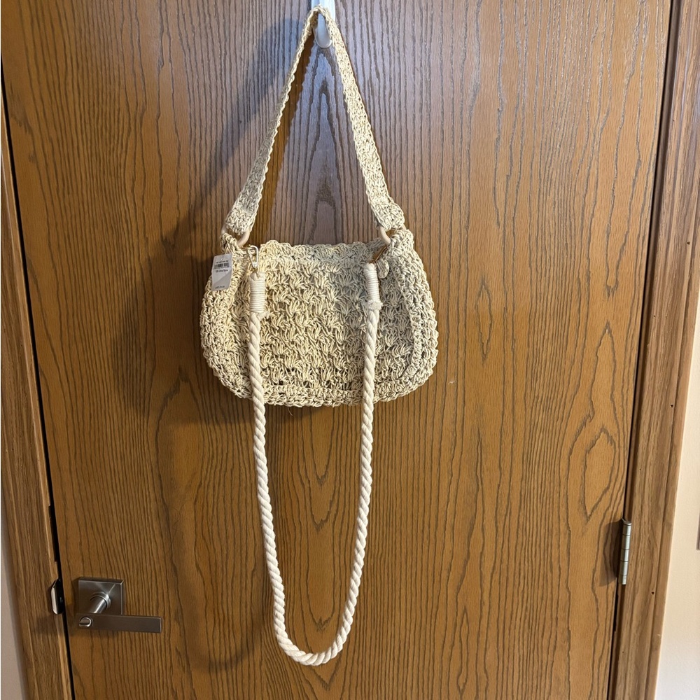 American Eagle Woven Shoulder Crossbody Bag Purse